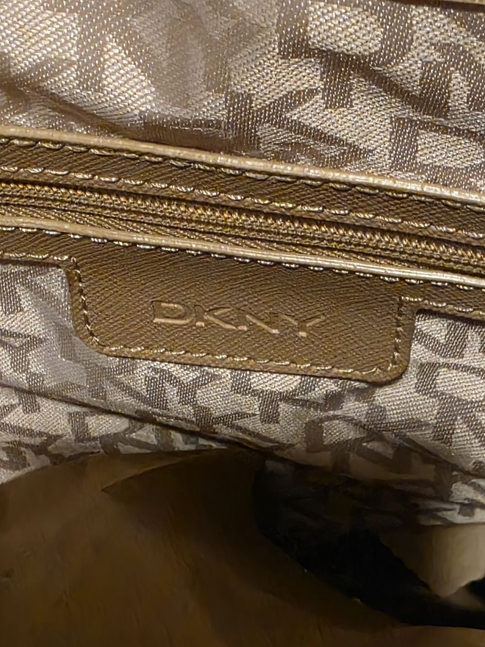 DKNY Red and Black Saffiano Tote Bag - Picture 5 of 5